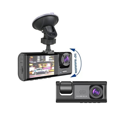 Dual Full HD Dash Cam: Front and Interior, Easy Installation"